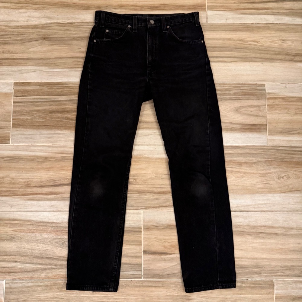 Vintage Levis 505 Orange Tab Black Jeans Made in USA 1994 32x30 Regular Fit 505